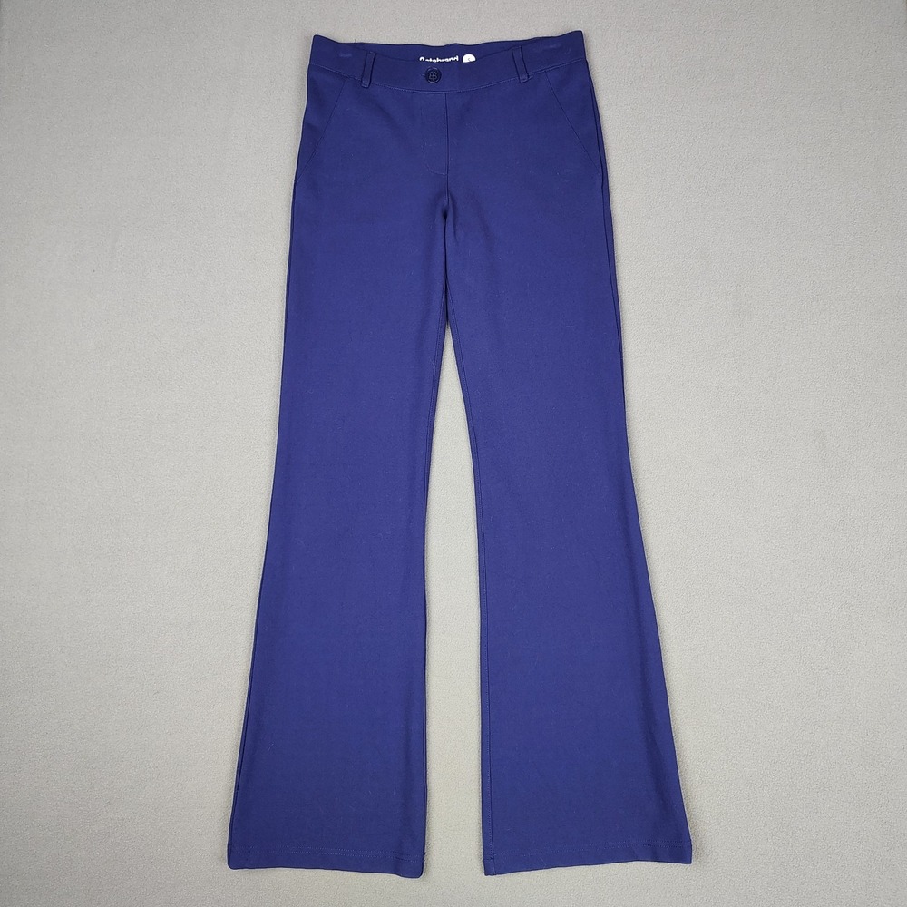 Betabrand Dress Yoga Pants Women Small Deep Purple Stretch Flare Leg Stretch 31"